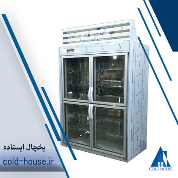 یخچال ایستاده چهار درب یک و نیم متری یک طرف نما